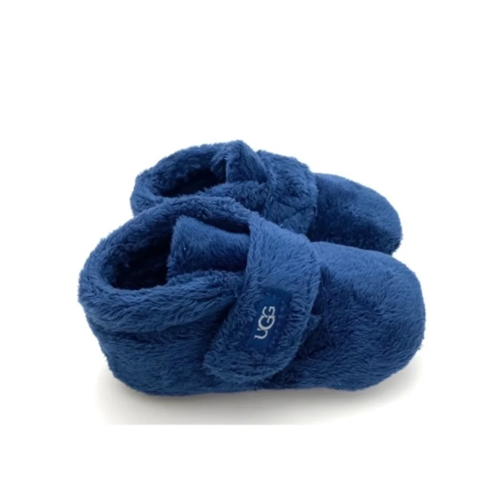 Ugg Bixbee Fleece Baby Shoes in Navy Blue Size 4/5 New with Box Style RN 88276